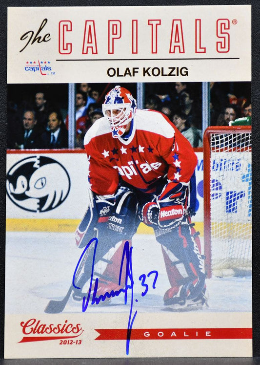 2012-13 Panini Classics Signatures Autographs Olaf Kolzig 126 Capitals Auto 9459