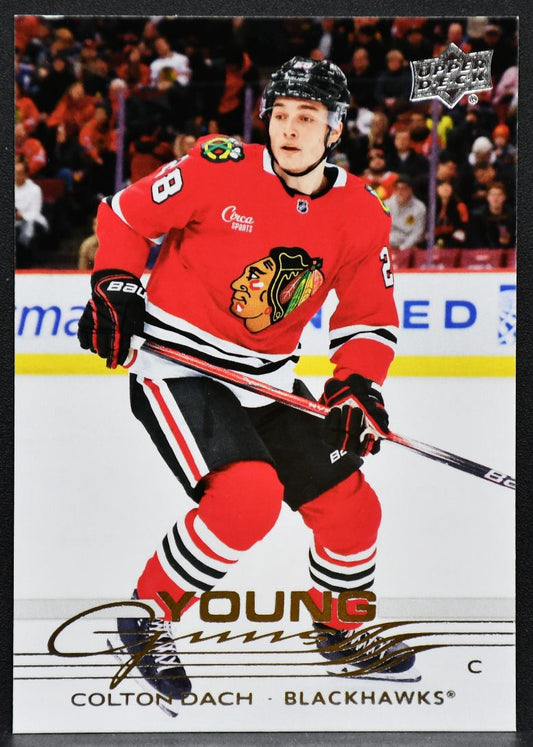 2025-26 Upper Deck Series 1 Young Guns Colton Dach 218 Chicago Blackhawks RC 2219