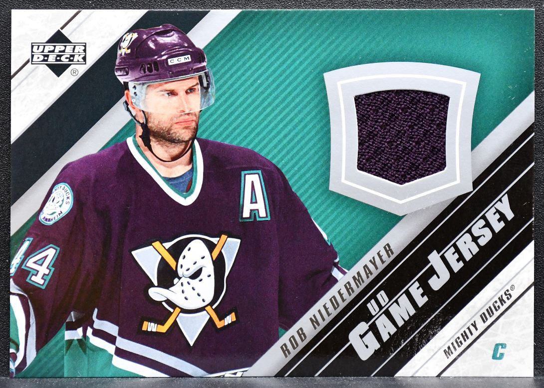 2005-06 UD Series 2 UD Game Jersey Rob Niedermayer Mighty Ducks Jersey 4985