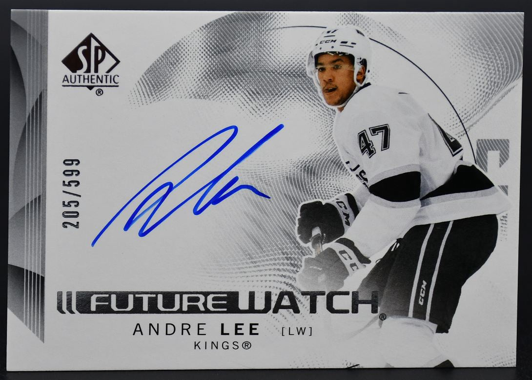 2024-25 SP Authentic Andre Lee 172 Los Angeles Kings RC Auto 205/599