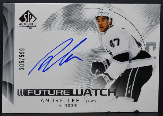 2024-25 SP Authentic Andre Lee 172 Los Angeles Kings RC Auto 205/599