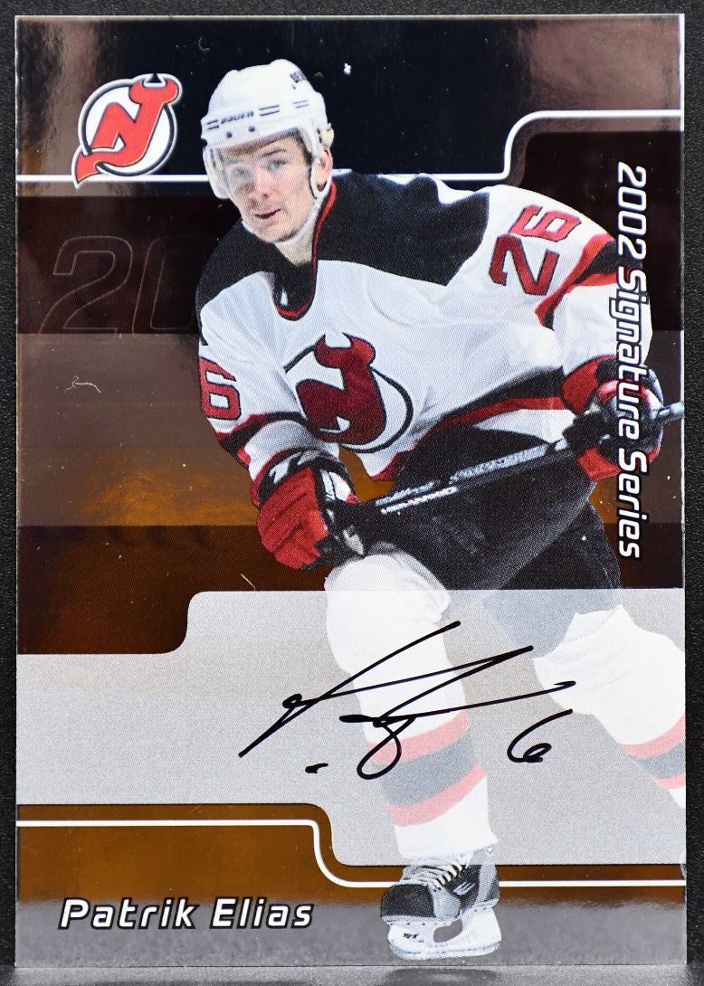 2002-03 Be a Player Signature Series Auto Patrik Elias 189 Devils Auto 7402