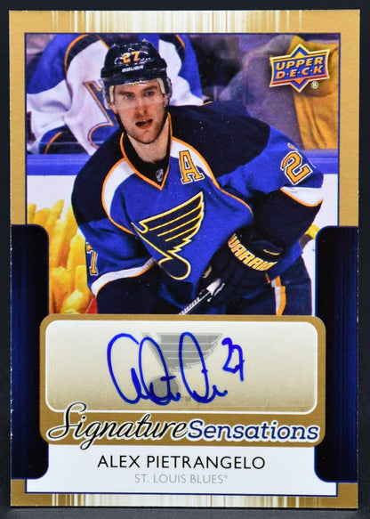 2014-15 UD Series 1 Signature Sensations Alex Pietrangelo SS-AP Auto