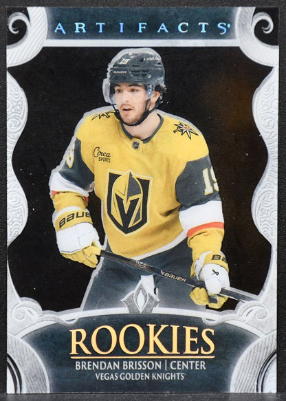 24-25 UD Artifacts Rookies Clear Cut Brendan Brisson 173 Vegas Golden Knights RC 1793
