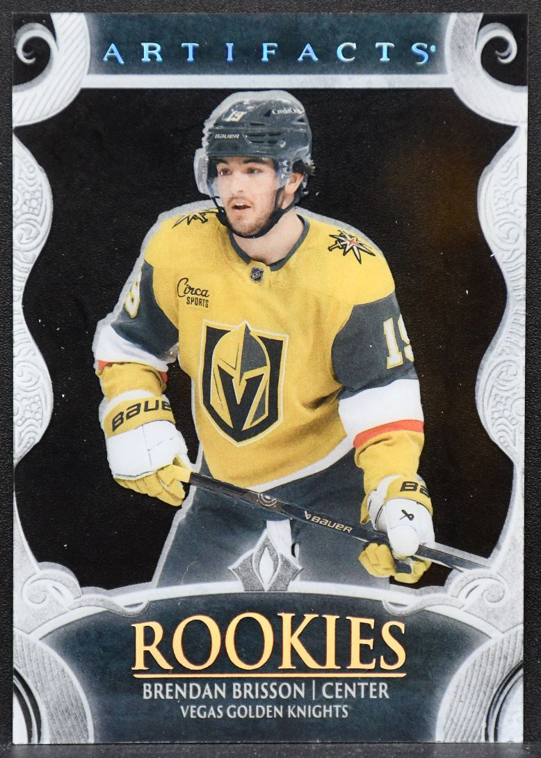 24-25 UD Artifacts Rookies Clear Cut Brendan Brisson 173 Vegas Golden Knights RC 1793