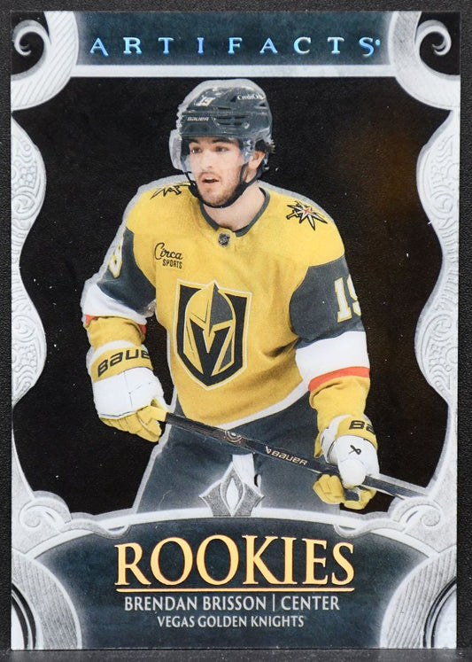 24-25 UD Artifacts Rookies Clear Cut Brendan Brisson 173 Vegas Golden Knights RC 1793