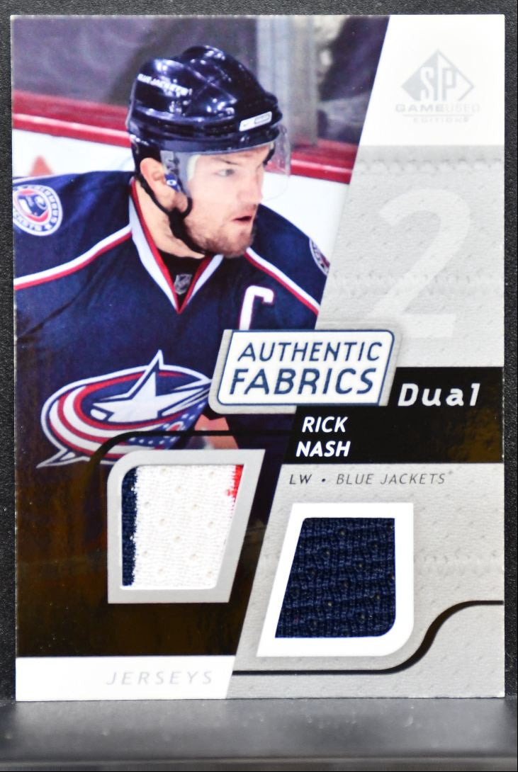 2008-09 SP Game Used Authentic Fabrics Dual Rick Nash AF-RN Jackets Jersey 2387