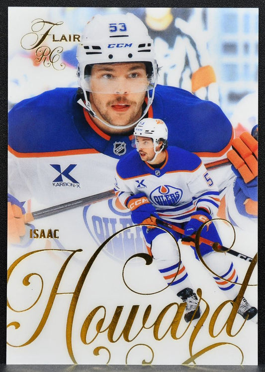 2025-26 Flair Rookie Isaac Howard 199 Edmonton Oilers RC 0269