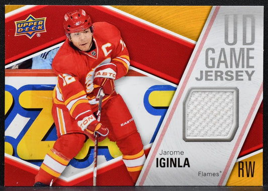 2011-12 UD Series 1 UD Game Jerseys Jarome Iginla GJ-JI Flames Jersey 3148