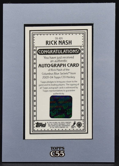 2003-04 Topps C55 Autographs Rick Nash TA-RN Auto