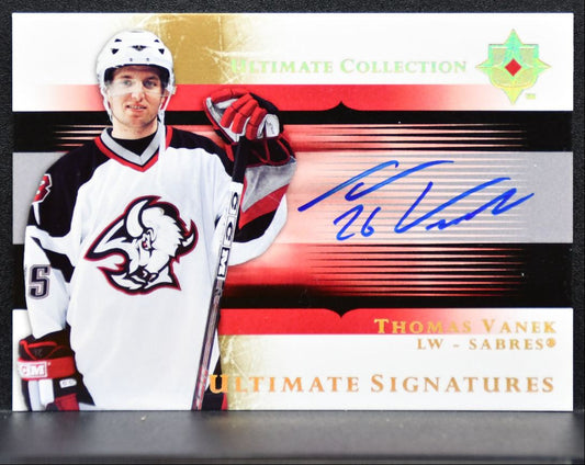 2005-06 Upper Deck Ultimate Collection Signatures Thomas Vanek Sabres Auto 9663