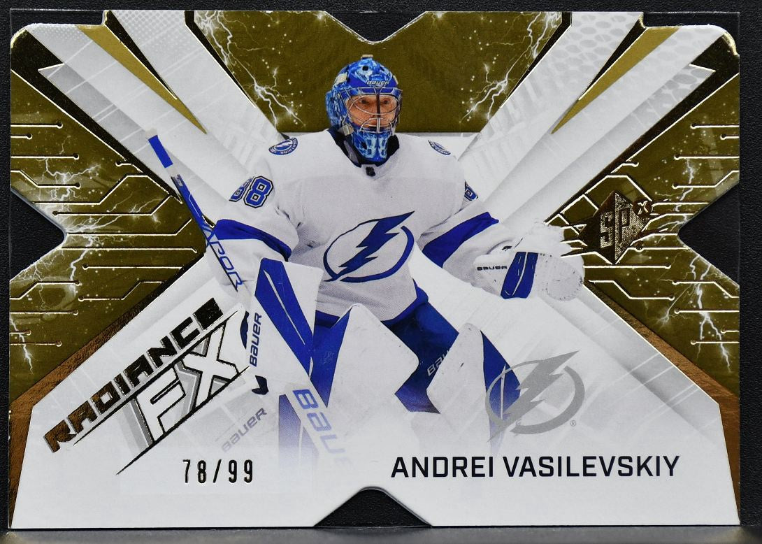 2022-23 SPx Radiance FX Gold Andrei Vasilevskiy RFX-53 Tampa Bay Lightning 78/99 8007