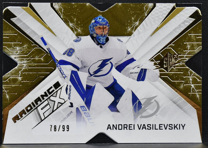 2022-23 SPx Radiance FX Gold Andrei Vasilevskiy RFX-53 Tampa Bay Lightning 78/99 8007