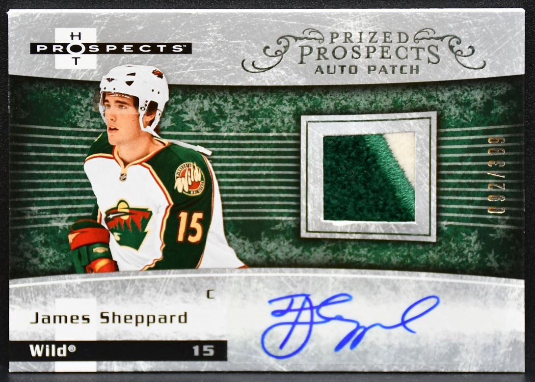 2007-08 Fleer Hot Prized Prospects Sheppard Wild RC Auto 092/399 Patch 2919