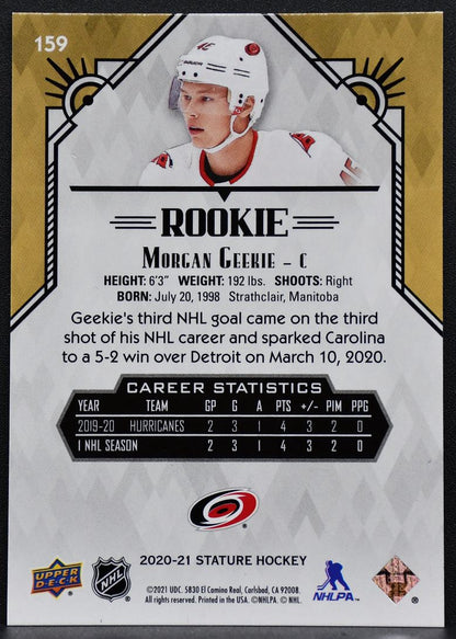 2020-21 Upper Deck Stature Rookie Green Morgan Geekie 159 RC 182/175 6759