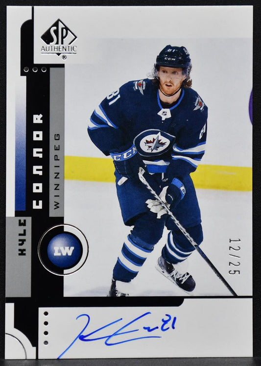 2021-22 SP Authentic 2001-02 Retro Autos Kyle Connor 01RA-KC Auto 12/25