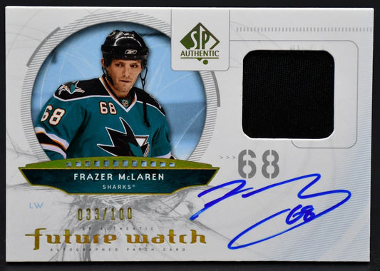 2009-10 SP Authentic Future Watch Auto Patch McLaren 252 RC Auto 033/100 Patch