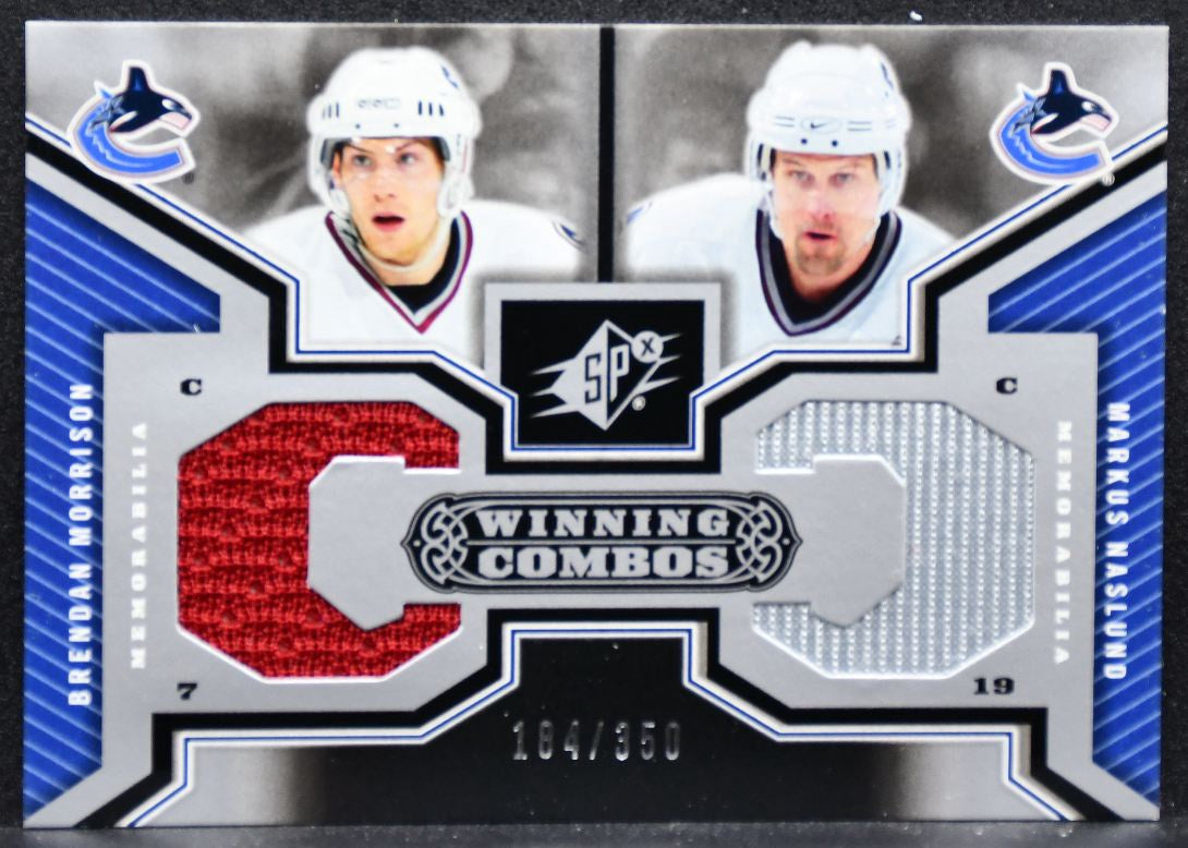 2005-06 SPx Winning Combos Morrison/Naslund Canucks 184/350 Jersey 4491