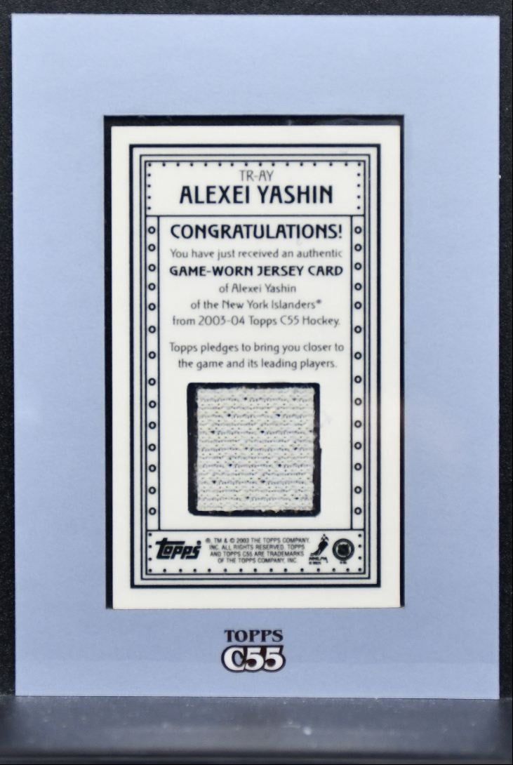 2003-04 Topps C55 Relics Alexei Yashin TR-AY New York Islanders Jersey 4138