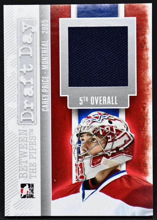 2013-14 In The Game Between the Pipes Draft Day Jerseys Silver Price DD-03