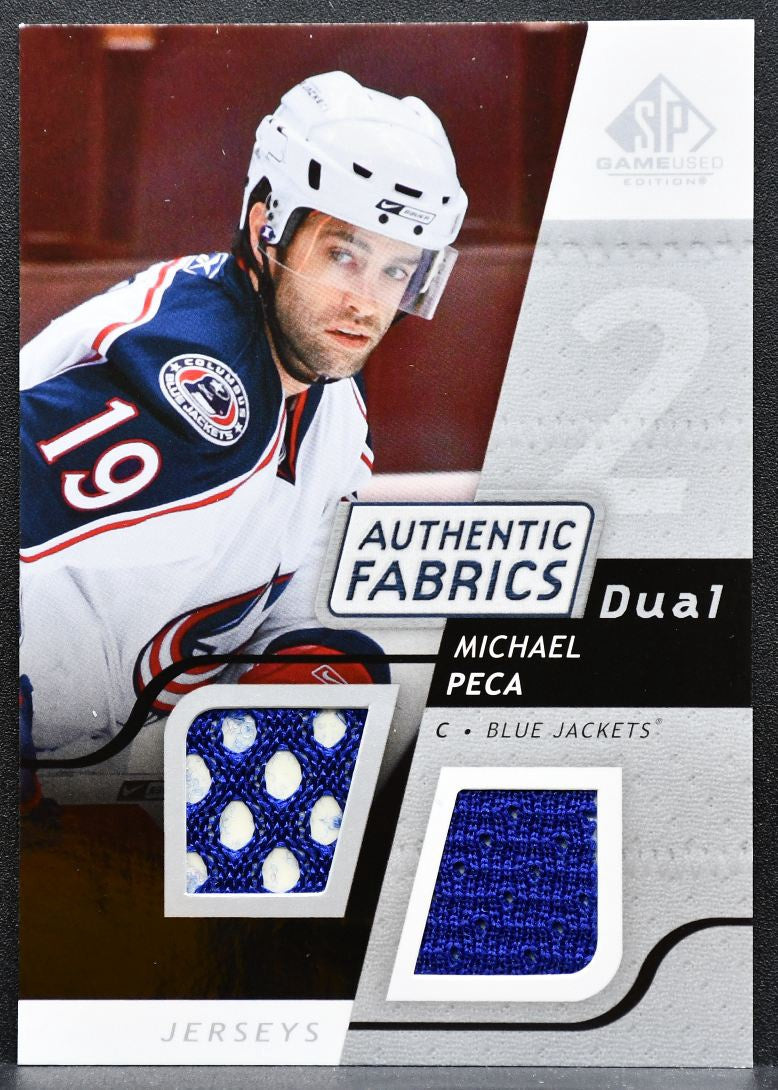 2008-09 SP Game Used Authentic Fabrics Dual Michael Peca Jackets Jersey 5772