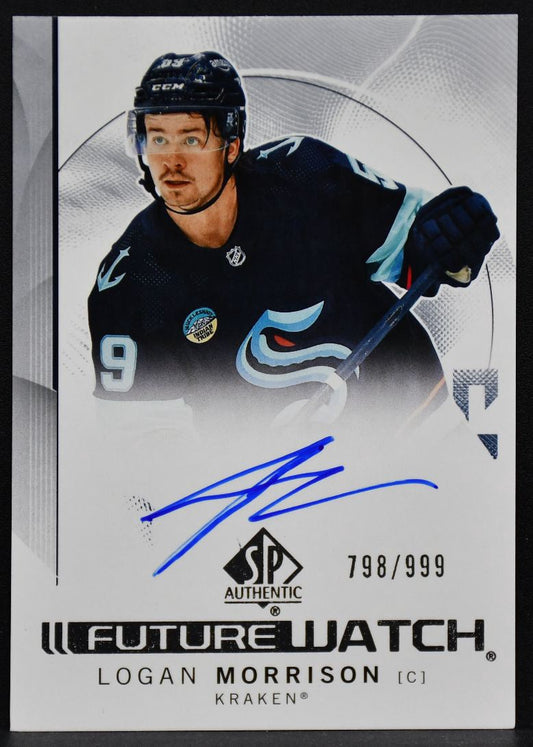 24-25 SP Authentic Future Watch Auto Logan Morrison 136 Kraken RC Auto 798/999 5761