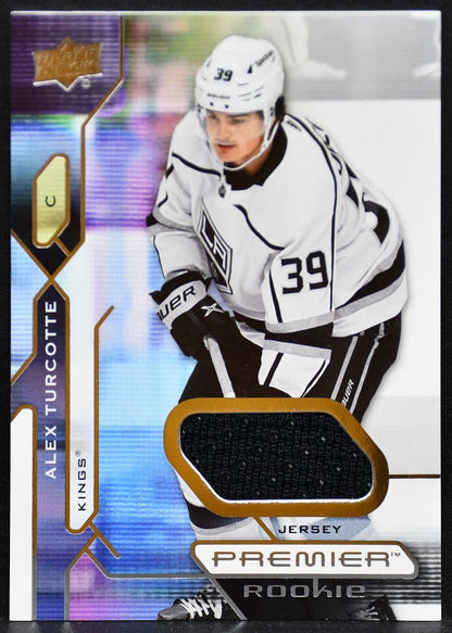 2021-22 Upper Deck Premier Rookie Jersey Alex Turcotte 112 Kings RC Jersey 3824