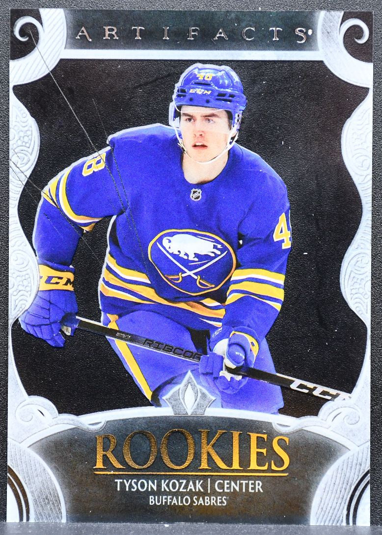 2025-26 UD Artifacts Update Rookies Clear Cut Tyson Kozak 203 Sabres RC 1723