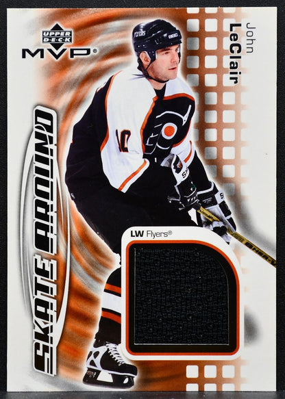 2002-03 Upper Deck MVP Skate Around Jerseys John LeClair Flyers Jersey 5352