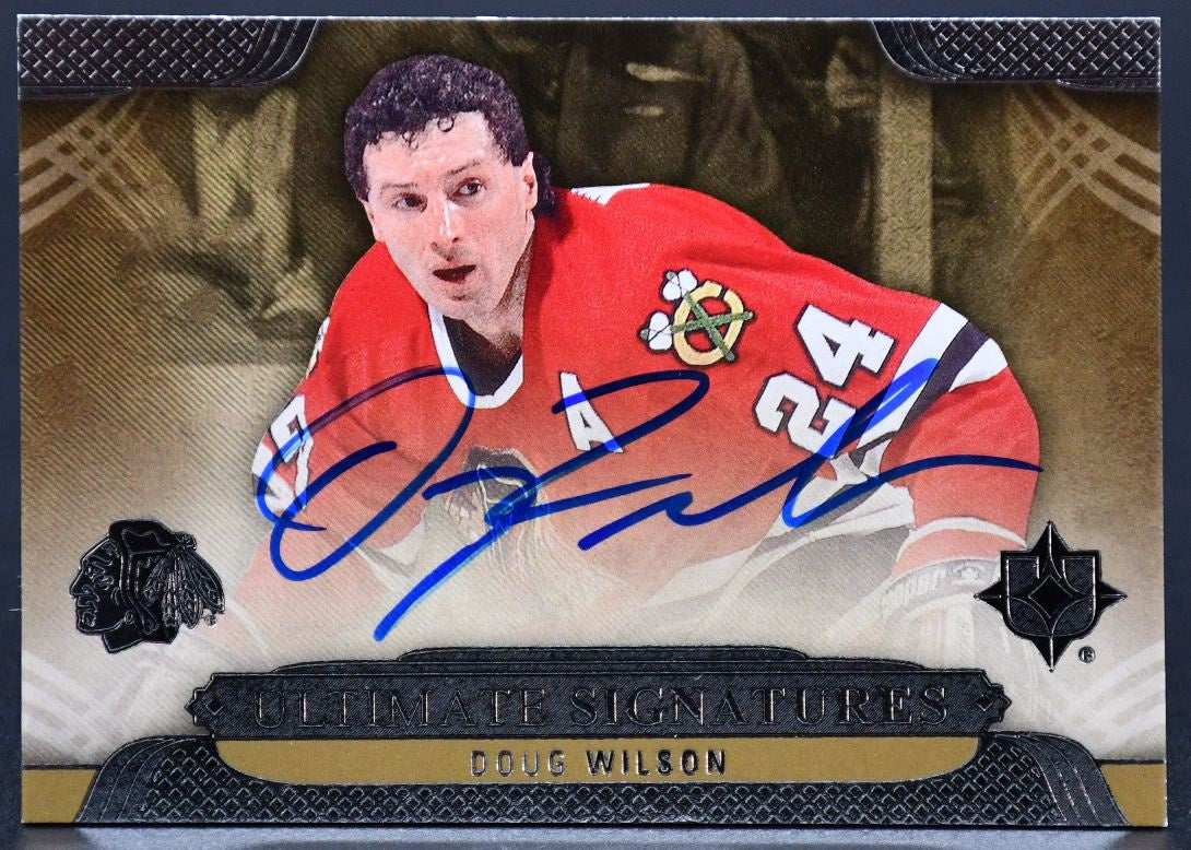 2013-14 Upoper Deck Ultimate Signatures Doug Wilson Chicago Blackhawks Auto