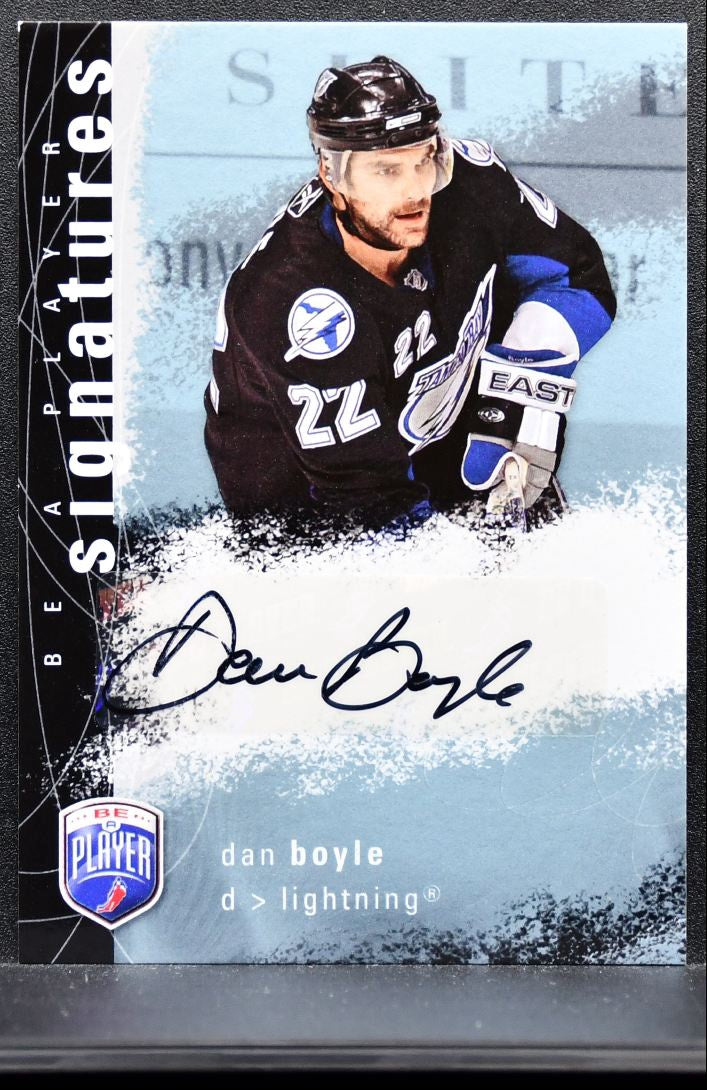 2007-08 Upper Deck Be a Player Signatures Dan Boyle S-BO Lightning Auto 0437