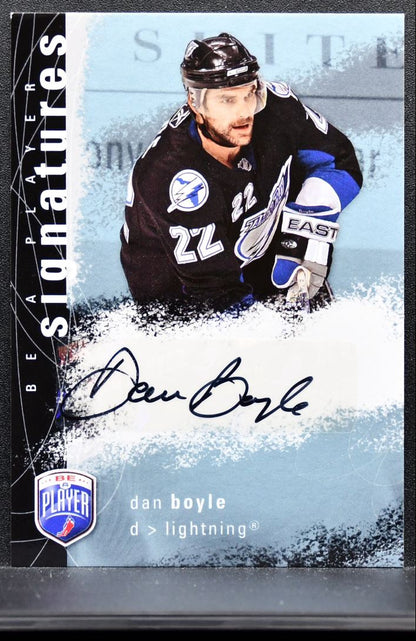 2007-08 Upper Deck Be a Player Signatures Dan Boyle S-BO Lightning Auto 0437