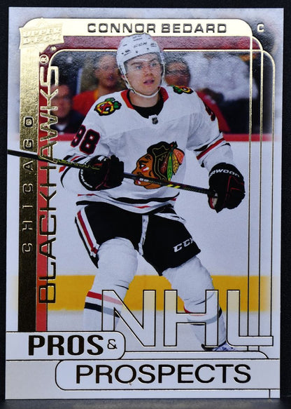 2024-25 Upper Deck Pros and Prospects Connor Bedard PP-20 Chicago Blackhawks 4930