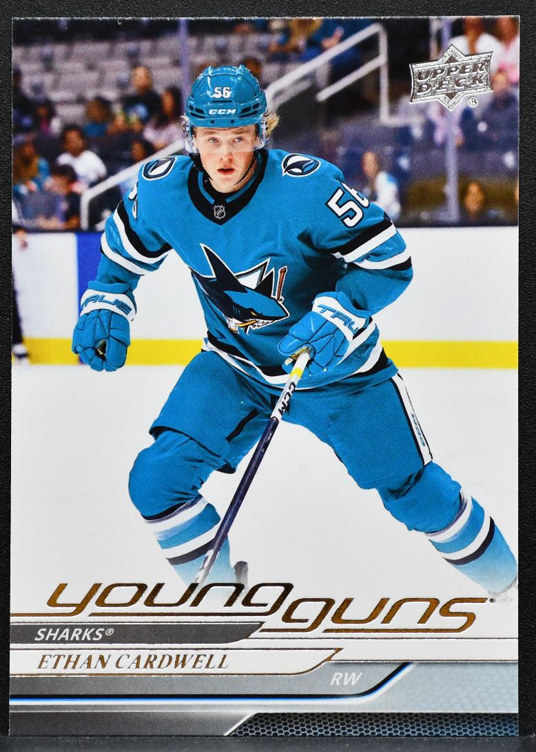 2024-25 Upper Deck Series 2 Young Guns Ethan Cardwell 459 Sharks RC 2911