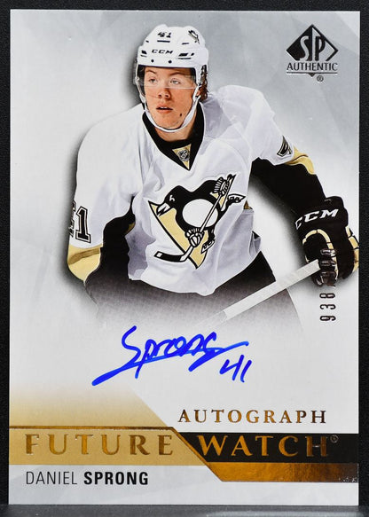 2015-16 SP Authentic Future Watch Auto Daniel Sprong RC Auto 938/999 1674