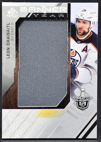 2021-22 SP Game NHL Stanley Cup Playoffs Banner Year Relics Draisaitl Jersey