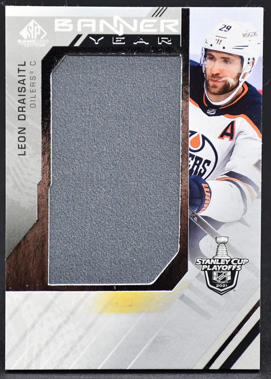 2021-22 SP Game NHL Stanley Cup Playoffs Banner Year Relics Draisaitl Jersey