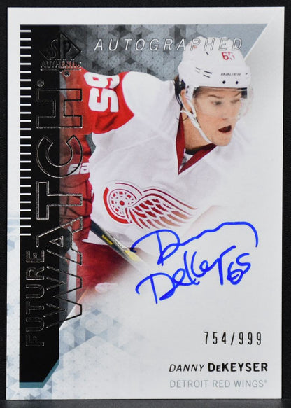 2013-14 SP Authentic Future Watch Auto Danny DeKeyser 307 RC Auto 754/999