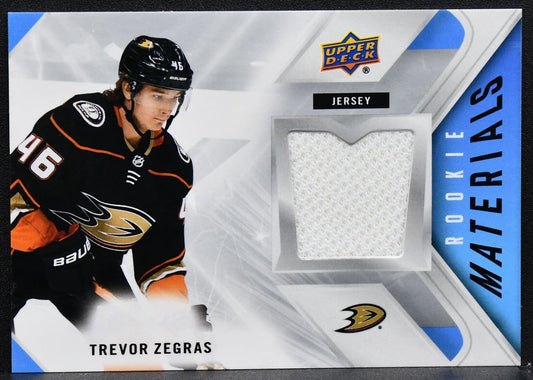 2021-22 Upper Deck Rookie Materials Trevor Zegras RM-TZ RC Jersey 8715