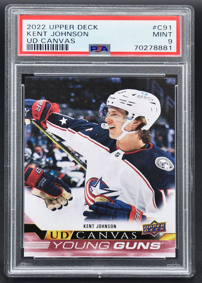 2022-23 UD Series 1 Kent Johnson C91 Columbus Blue Jackets RC