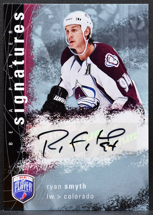 2007-08 Upper Deck Be a Player Signatures Ryan Smyth S-RS Avalanche Auto 7781