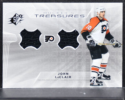 2001-02 SPx Hockey Treasures John LeClair HT-LE Philadelphia Flyers Jersey 3902