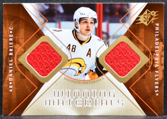 2007-08 SPx Winning Materials Daniel Briere Philadelphia Flyers Jersey 5696