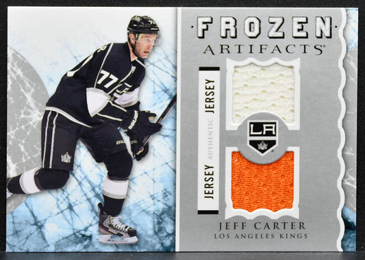 2012-13 Upper Deck Artifacts Frozen Jerseys Blue Jeff Carter Kings Jersey 2648