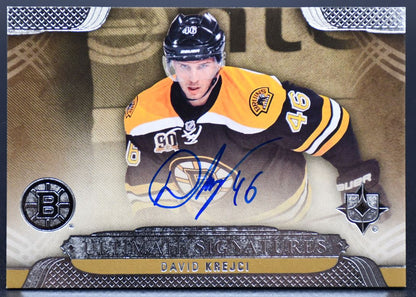 2013-14 UD Ultimate Collection Ultimate Signature David Krejci US-DK Auto