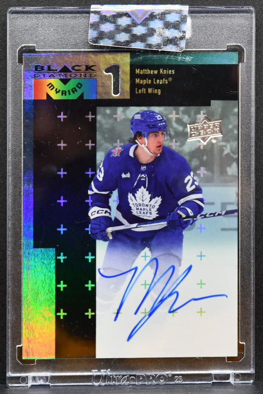 2023-24 UD Clear Cut 1998-99 Black Diamond Myriad Matthew Knies Auto 5800