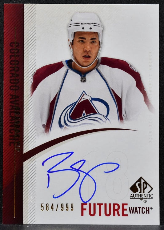 2010-11 SP Authentic Future Watch Auto Brandon Yip Avalanche RC Auto 9204