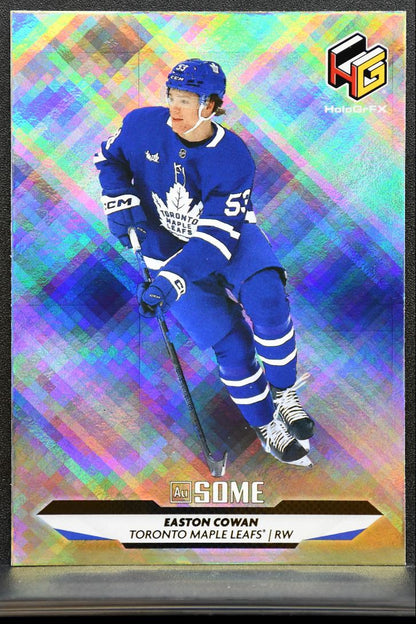 2025-26 UD Extended Series HoloGrFx Au SOME Rookies Easton Cowan RC 7504