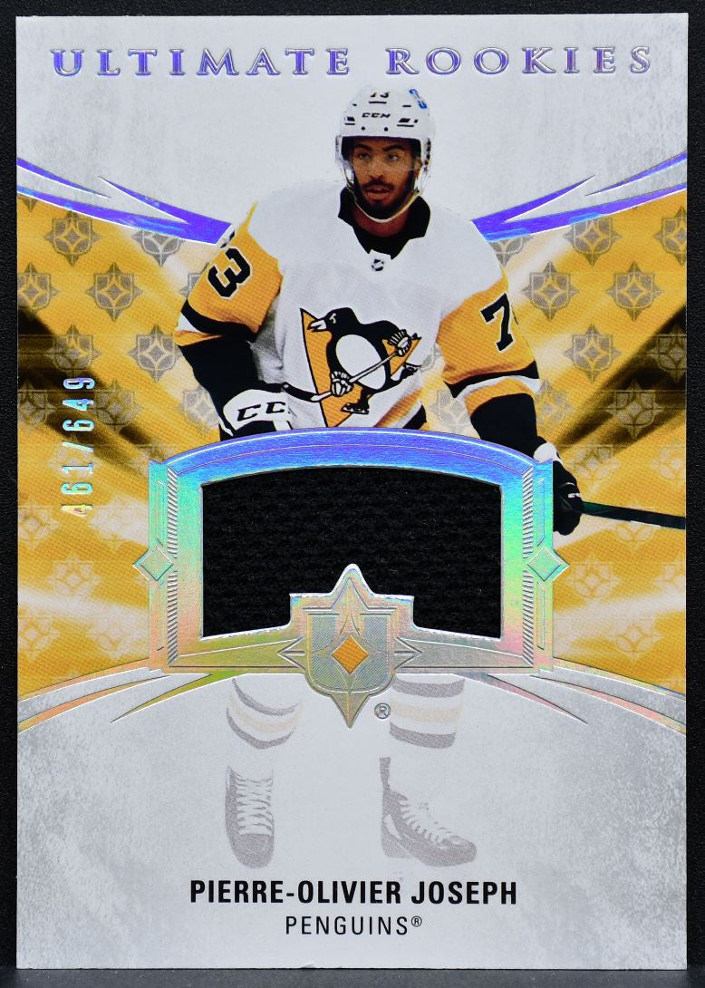 2020-21 UD Ultimate Collection Rookies Pierre-Olivier Joseph RC Jersey 3124