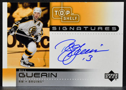 2002-03 Upper Deck Top Shelf Signatures Bill Guerin BG Boston Bruins Auto 9998